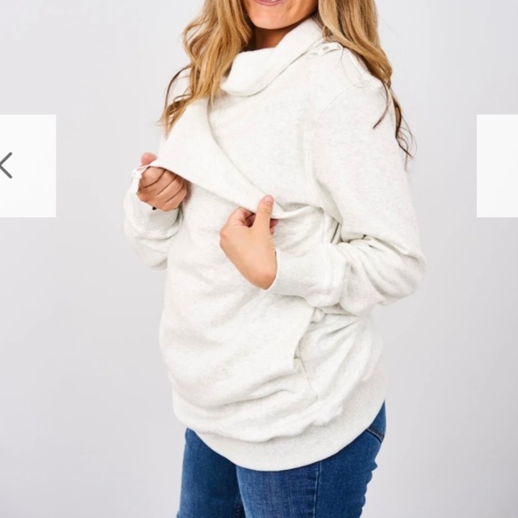 Latched Mama Gray Oversized Hoodie - Picture 6 of 6